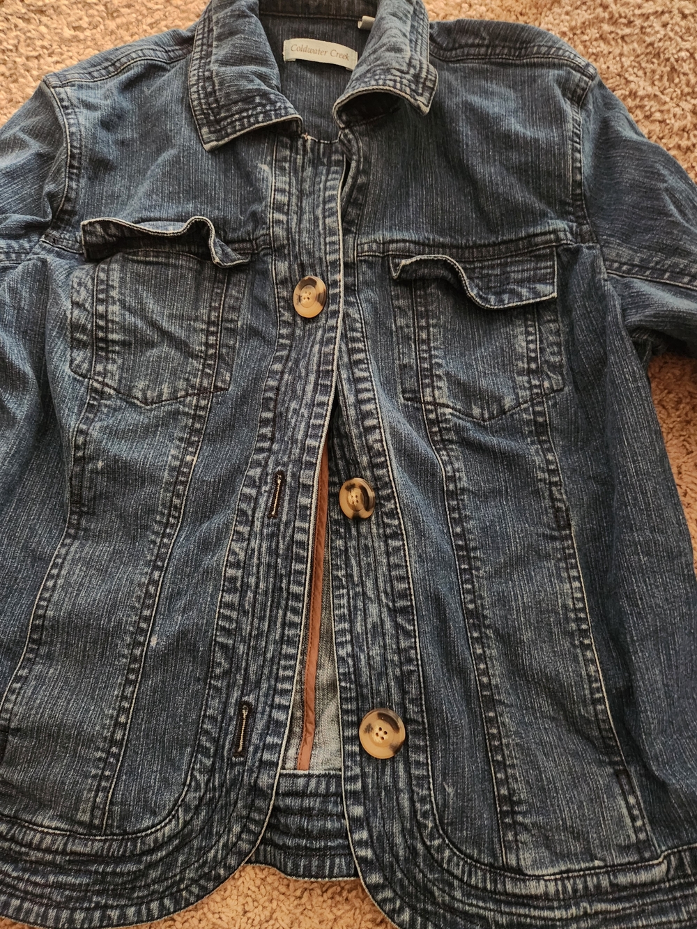 Coldwater Creek Women's Indigo Denim Jacket - Picture 2 of 5